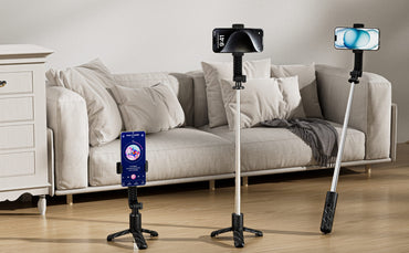 VD-SS06 Toptan Fiyat Bluetooth Selfie Çubuğu Yüksek Kalite Uzatılabilir Tripod ve Bluetooth Uzaktan Kumanda 360° Döndürülebilir Telefon Selfie Çubuğu Tripodlu