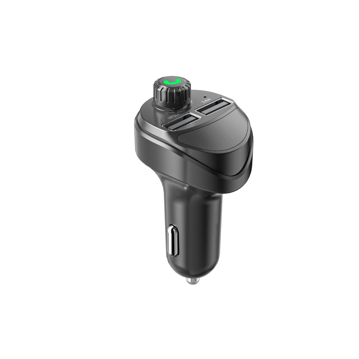 Vendens Dual USB Ports Fast Charger Car Charger Bluetooth 5.0 FM Transmitter - Siyah