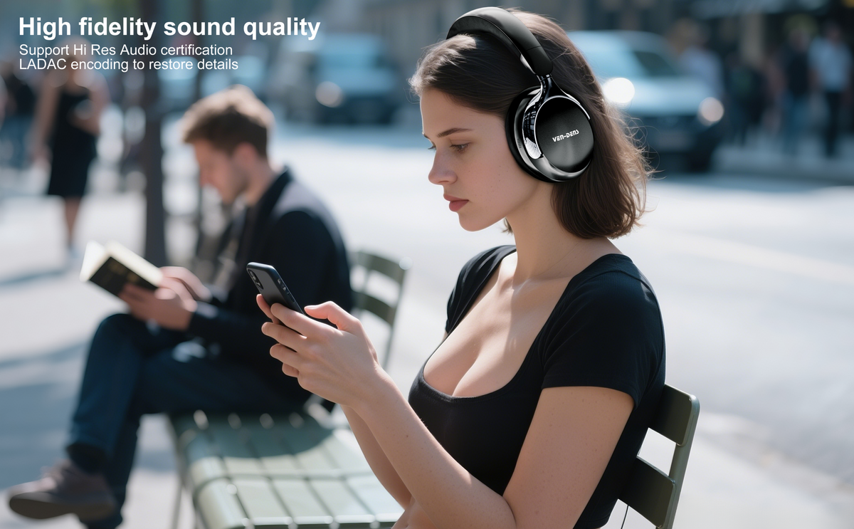 Vendens VD-HP016 Kablosuz Kulaklık | 40 Saat Gürültü Engelleme, HD Stereo Ses, 300mAh Batarya