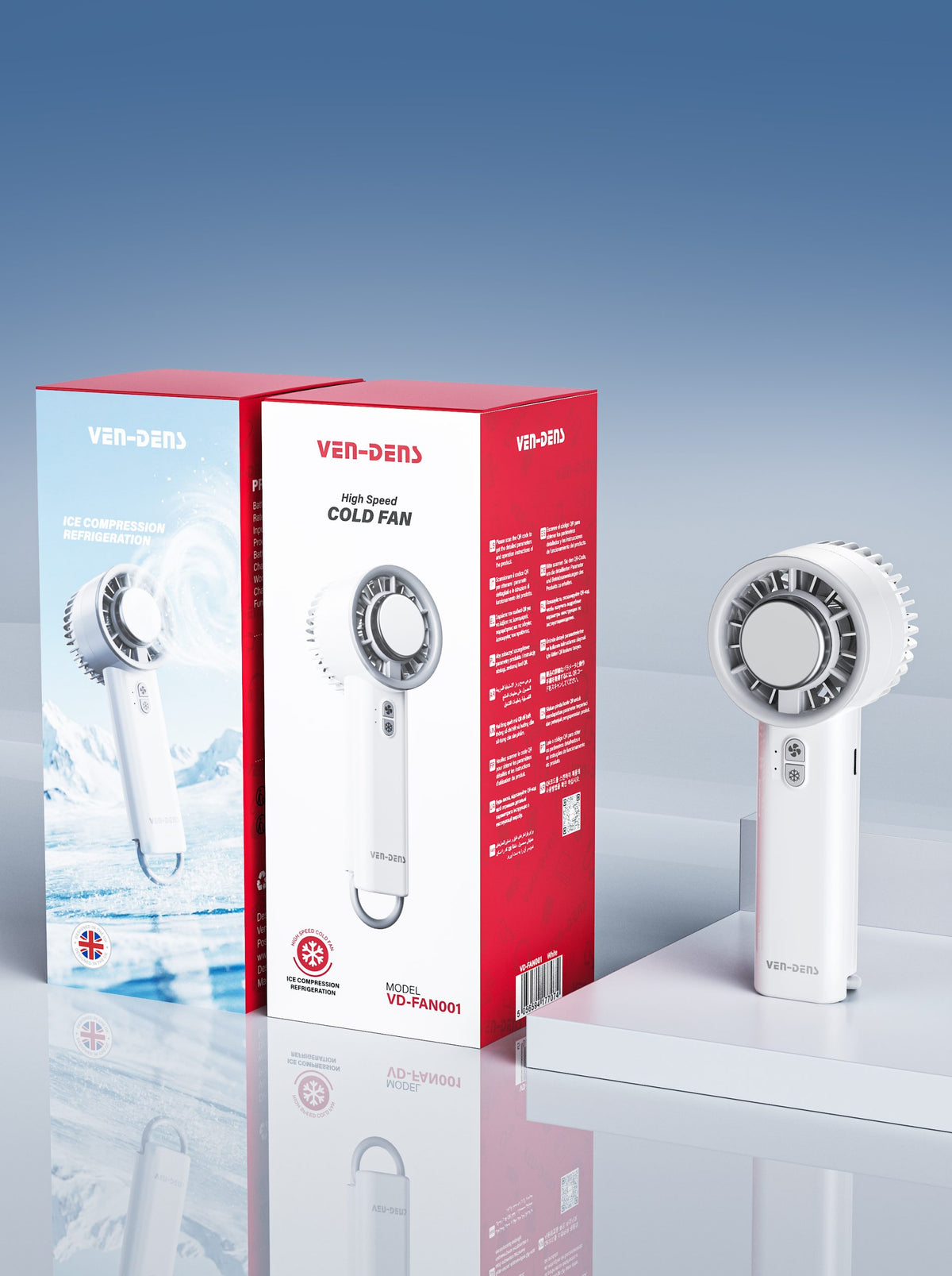 Vendens Taşınabilir Yüksek Hızlı Soğuk Fan USB Şarjlı