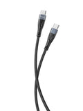 Vendens VD-DC19CC USB-C'den USB-C'ye Örgülü 60W Hızlı Şarj Destekli Type C Kablo 1.2m
