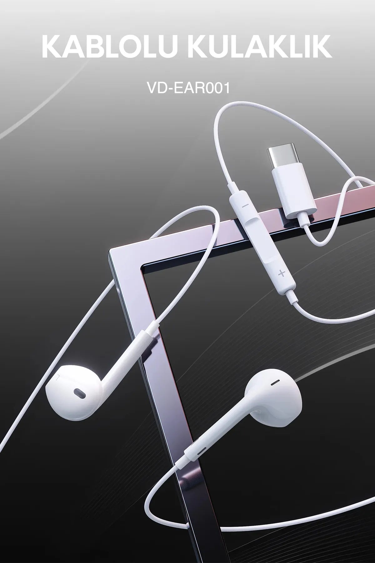 Vendens VD-EAR001 Type-C Kulaklık Mikrofonlu Premium Ses Kalitesi