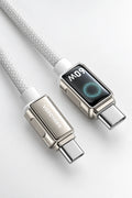 Vendens DC11CC Type-C to Type-C 60W PD Hızlı Şarj ve Data Kablosu - 1 Metre, Çinko Alaşım Örgülü