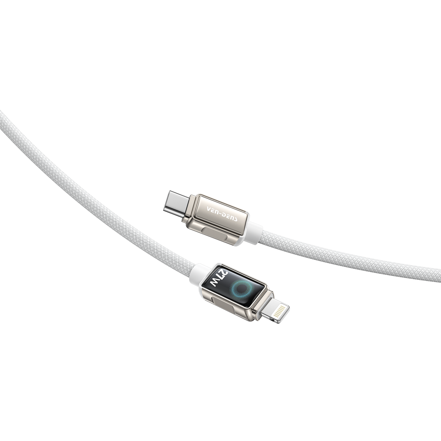 Vendens DC11CL Type-C to Lightning PD 27W Örgülü Hızlı Şarj ve Data Kablosu - 1 Metre