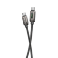 Vendens DC14CC Type-C to Type-C 100W PD Hızlı Şarj ve Data Kablosu, Çinko Alaşım Örgü, 1 Metre