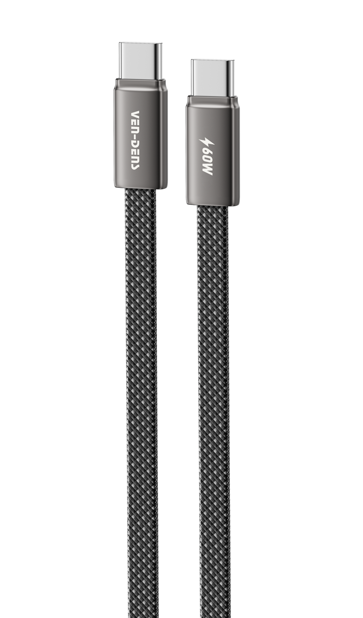 DC22CC Toptan fiyat özel teklif: Yüksek kaliteli çiplere sahip, evrensel, birinci sınıf 1 metrelik beyaz Type-C - Type-C 60W hızlı şarj veri kablosu.