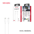 Vendens VD-DC21CL iPhone Uyumlu Type-C to Lightning Hızlı Şarj ve Veri Kablosu, 1 Metre