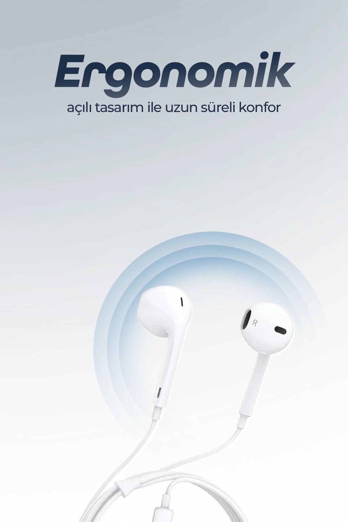 Vendens VD-EAR025 Mikrofonlu Kablolu Kulaklık - Premium Stereo Ses