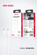 Vendens VD-DC21L iPhone Uyumlu Lightning Hızlı Şarj ve Veri Kablosu, 1 Metre