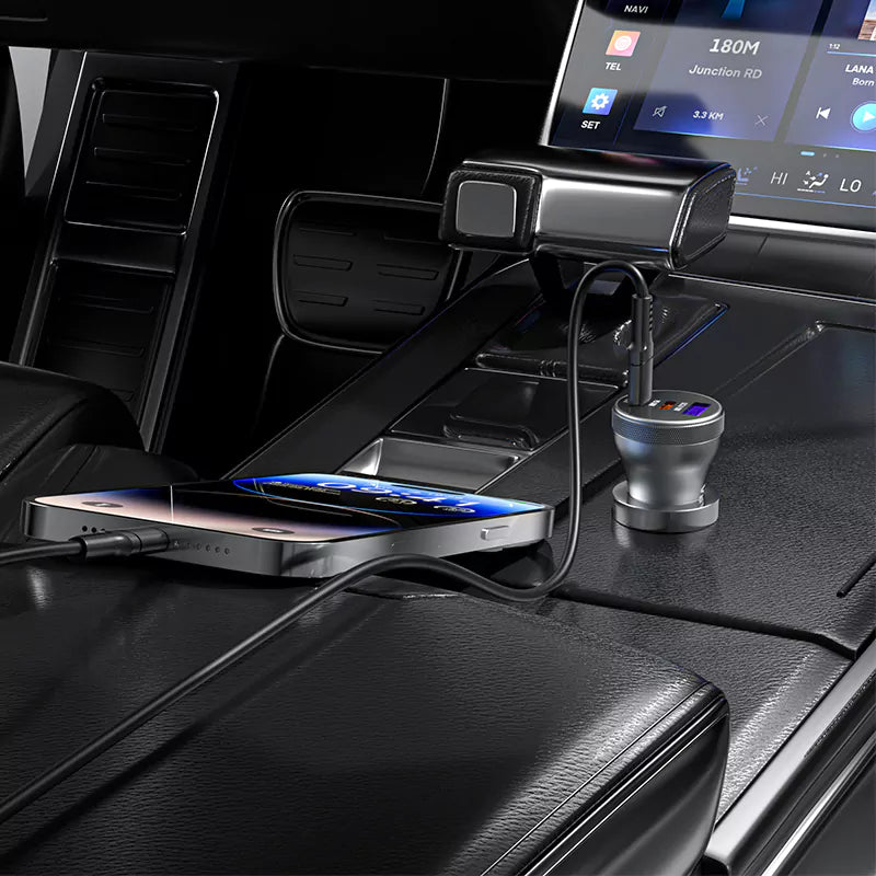 VD-CC012 USB + çift Type-C 3 bağlantı noktası 90W hızlı şarj araç şarjı