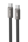 Vendens VD-DC22CC USB-C'den USB-C'ye Örgülü 60W Hızlı Şarj Destekli Type C Kablo 1.2m