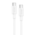 Vendens VD-DCR05 USB-C'den USB-C'ye 60W Hızlı Şarj Destekli Beyaz Type C Kablo 1.2m