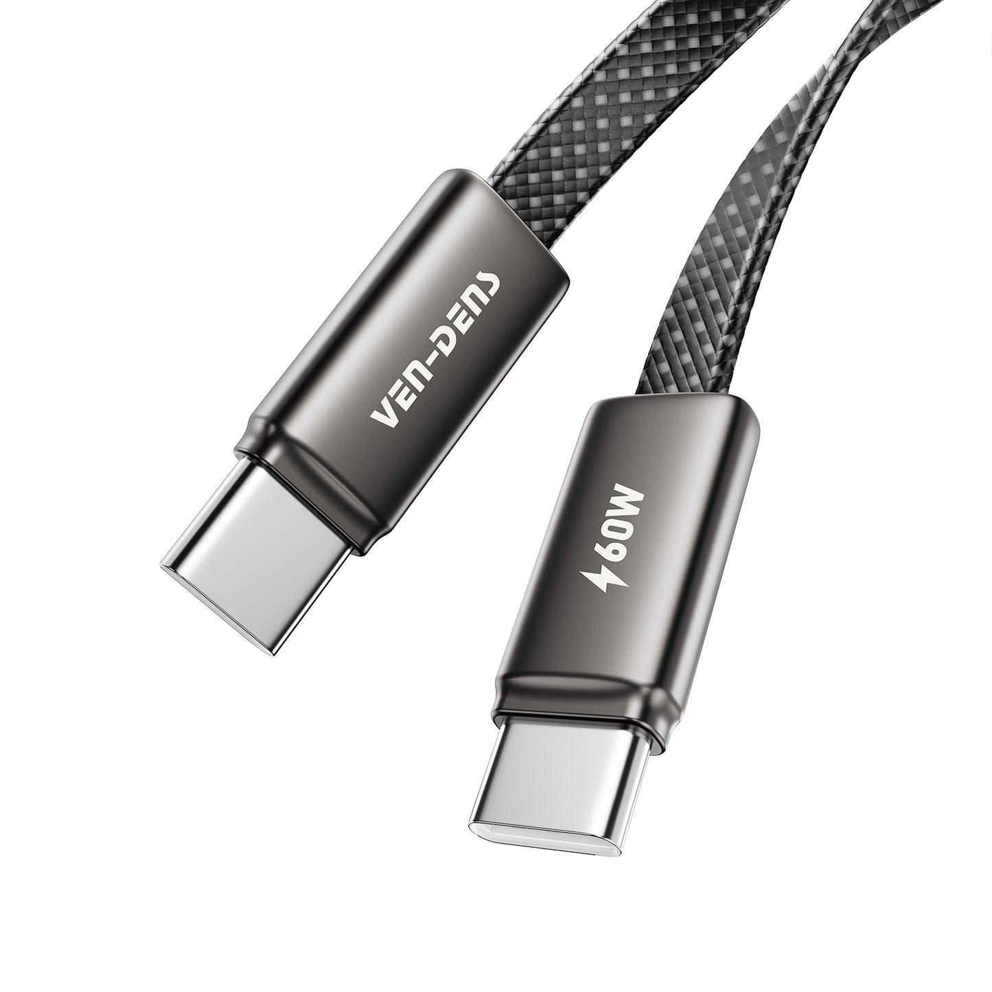 DC22CC Toptan fiyat özel teklif: Yüksek kaliteli çiplere sahip, evrensel, birinci sınıf 1 metrelik beyaz Type-C - Type-C 60W hızlı şarj veri kablosu.