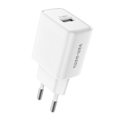 Vendens 10.5W Hızlı Şarj Cihazı PD 30W USB-C to Lightning Kablo Seti - Beyaz