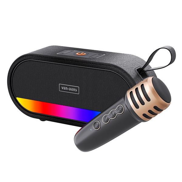 Vendens VD-SPK009 LED Ambiyans Işıklı Bluetooth Hoparlör - 30 Saat Batarya