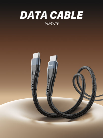 VD-DC19C Toptan fiyat USB-A - Type-C Kablo PVC veri kablosu 5V/3A, Type-C cihazlar için
