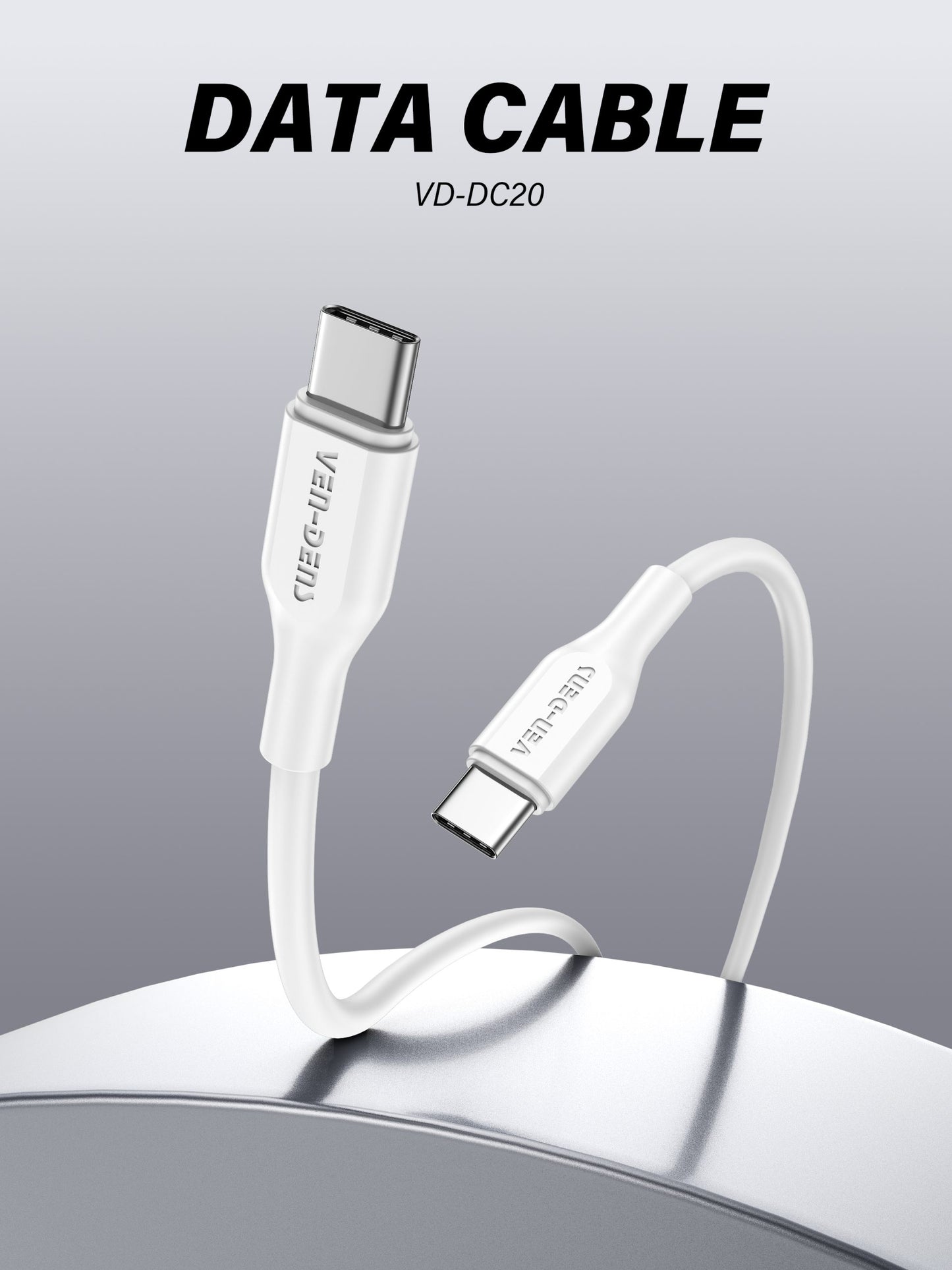 VD-DC20CL Toptan fiyat Type-C - Lightning Kablo PVC veri kablosu 27W Lightning cihazlar için