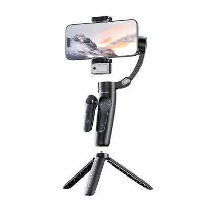 VD-SS11 Toptan Fiyatlı Akıllı Telefon Gimbal Sabitleyici, iPhone/Android için 4'ü 1 Arada 360° Döndürme Özellikli Selfie Çubuğu Tripod