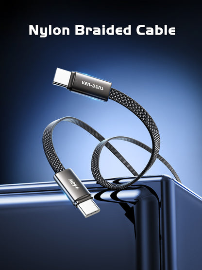 DC22CC Toptan fiyat özel teklif: Yüksek kaliteli çiplere sahip, evrensel, birinci sınıf 1 metrelik beyaz Type-C - Type-C 60W hızlı şarj veri kablosu.