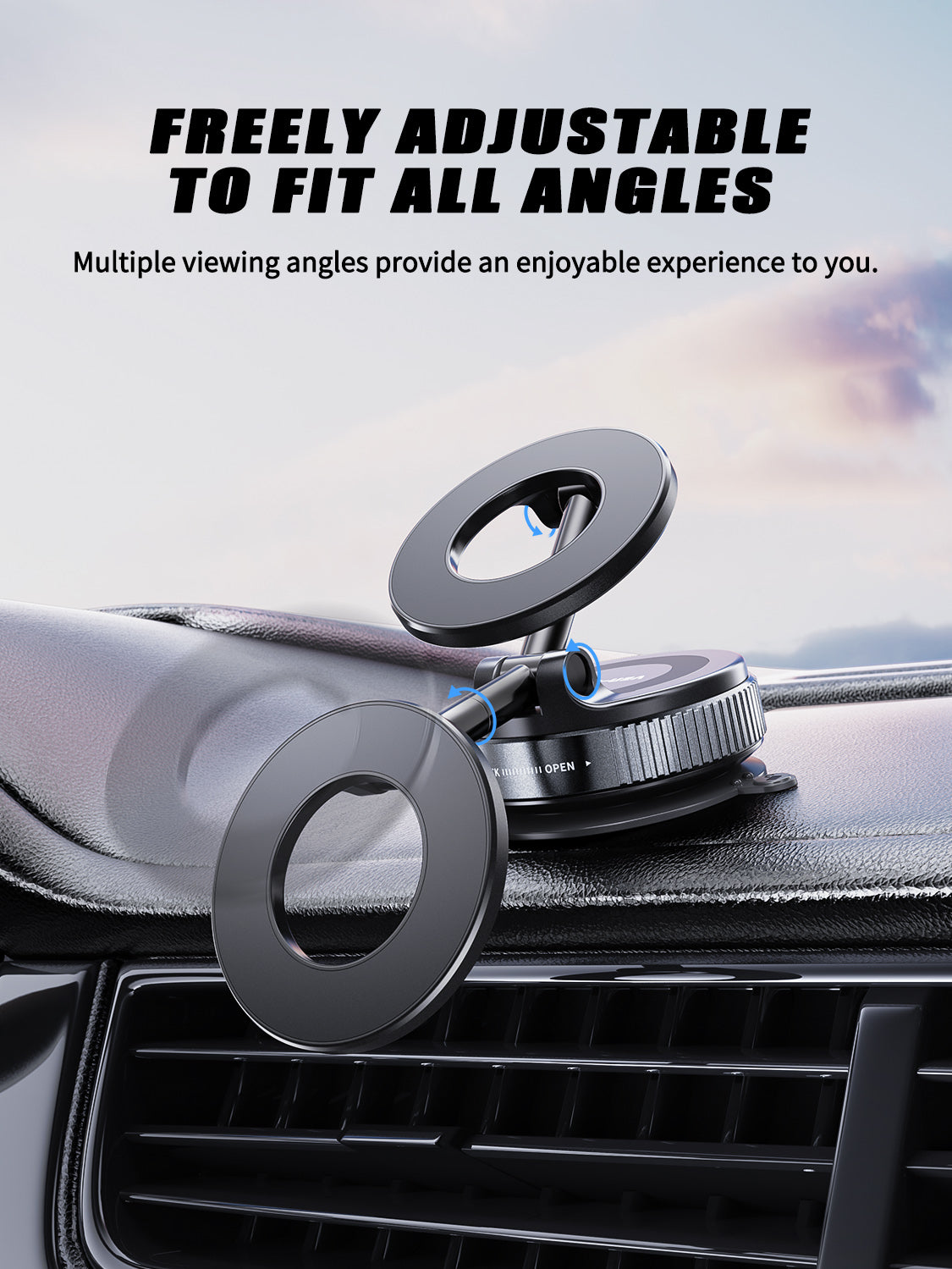 VD-HD059 Toptan fiyat, yüksek kalite, birinci sınıf, güçlü manyetik tutucu, 360 derece dönebilen, düşmeye dayanıklı, sağlam tutucu.