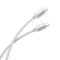 Ven-Dens VD-DCQ05 Type C to Type C 60W PD Hızlı Şarj ve Data Kablosu, 1 Metre - Gri Silikon