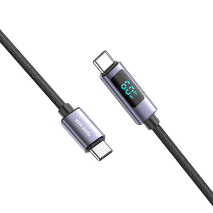 VD-DCN05 Toptan Fiyat yüksek kaliteli 60W USB-C - USB-C 1M siyah Veri Kablosu