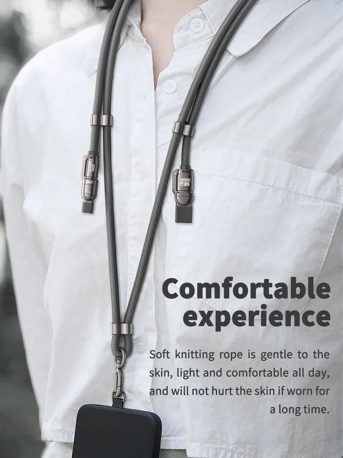 VD-DCS03 Toptan Fiyat 1.5M 4'ü 1 arada örgülü veri kablosu Çinko alaşım 60W hızlı şarj