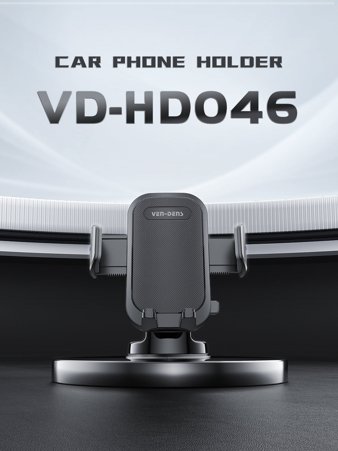 VD-HD046 Yüksek kaliteli, güçlü vantuzlu, katlanabilir telefon standı, araba/masaüstü için evrensel akıllı telefon tutucu.