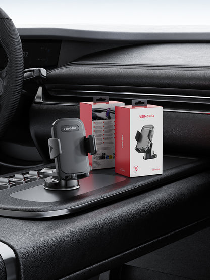 VD-HD046 Yüksek kaliteli, güçlü vantuzlu, katlanabilir telefon standı, araba/masaüstü için evrensel akıllı telefon tutucu.