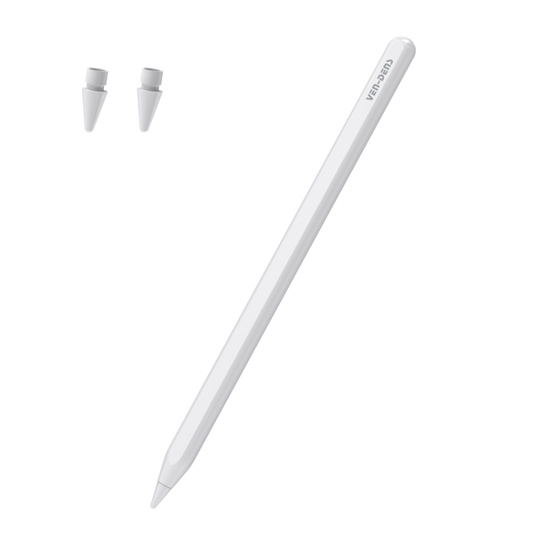 Vendens Manyetik Stylus Kalem - iPad için Kablosuz Şarjlı Dokunmatik Kalem (Beyaz)