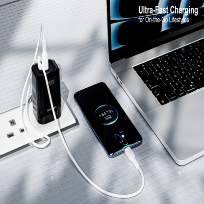 Vendens VD-DC16CC Type-C to Type-C 60W PD Hızlı Şarj ve Data Kablosu - 1 Metre, Beyaz
