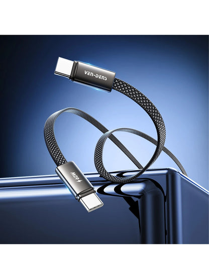 Vendens VD-DC22CL 60W Type-C to Lightning Hızlı Şarj Kablosu, Örgülü, iPhone Uyumlu