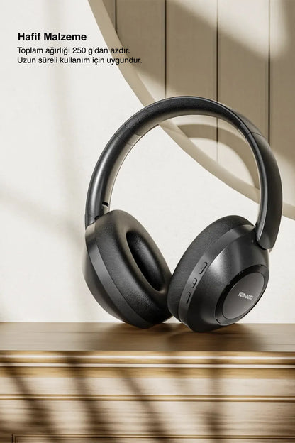 Vendens VD-HP012 Bluetooth Kulaklık, 40mm HD Stereo Ses, Bluetooth 5.3, 40 Saat Kullanım, Gürültü Önleyici