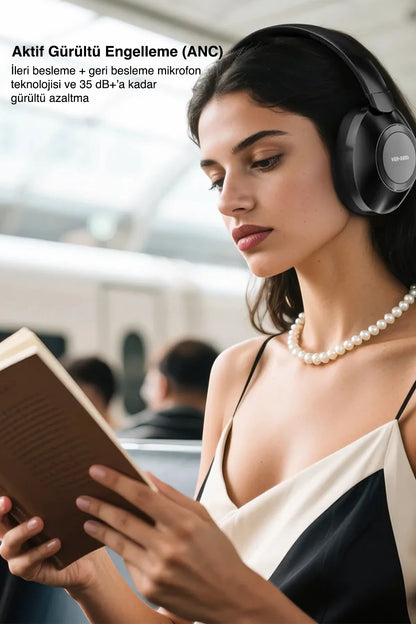 Vendens VD-HP012 Bluetooth Kulaklık, 40mm HD Stereo Ses, Bluetooth 5.3, 40 Saat Kullanım, Gürültü Önleyici