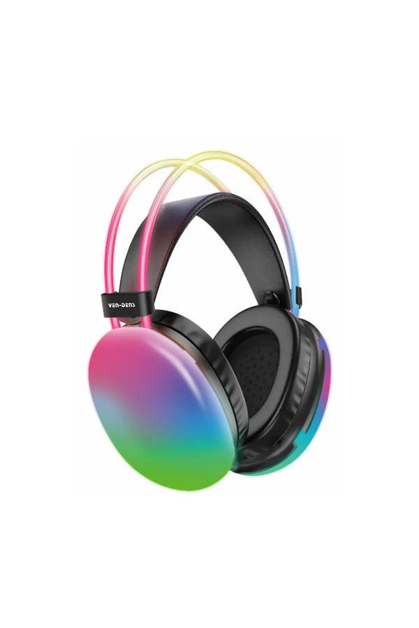 Vendens VD-HP013 Kablosuz Gaming Kulaklık, Bluetooth 5.3, 40mm Sürücü, Gürültü Önleyici, RGB Işıklı, 400mAh