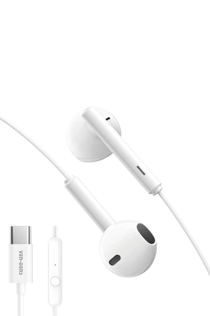 Vendens VD-EAR010 Type-C Kulaklık - Mikrofonlu Kablolu Kulaklık HD Stereo Ses