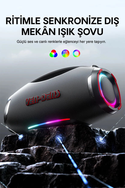 Vendens VD-SPK027L 450W Bluetooth Hoparlör 45000mAh, Taşınabilir Mikrofonlu Parti Hoparlörü, Karaoke Ses Sistemi