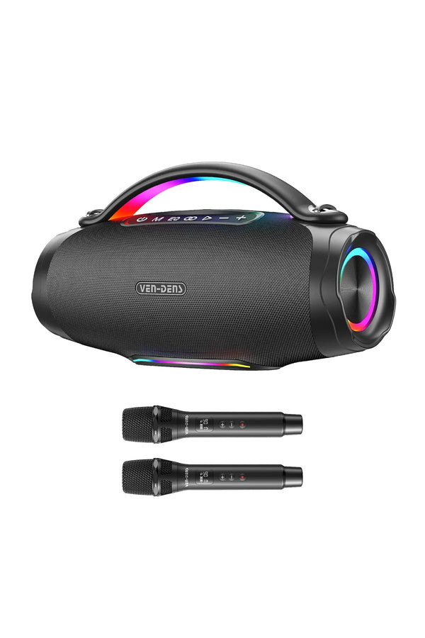 Vendens VD-SPK026L 240W Taşınabilir Bluetooth Hoparlör 24000mAh, 300W Maksimum Güç, LED Işıklı, 20 Saat Kullanım, Kablosuz Mikrofonlu