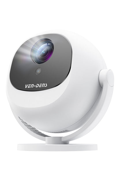 Ven-Dens VD-PJT002 Android 14 Taşınabilir LED Projeksiyon Cihazı, HD 720p, 150 ANSI Lümen, Beyaz - Beyaz