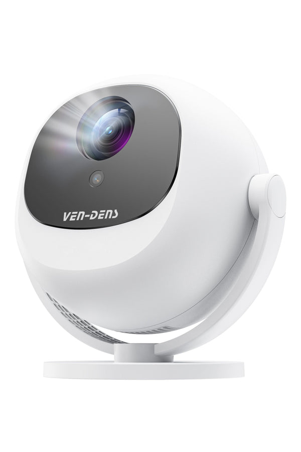 Ven-Dens VD-PJT002 Android 14 Taşınabilir LED Projeksiyon Cihazı, HD 720p, 150 ANSI Lümen, Beyaz