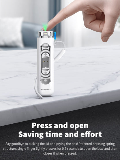 VD-T001 Toptan Fiyat Özel Teklif Evrensel 5'i 1 Arada Çok Fonksiyonlu Taşınabilir Şarj Kiti, 60W Kablo Adaptörü, SIM Kart Çıkarma Aleti ve Kart Yuvası İçerir