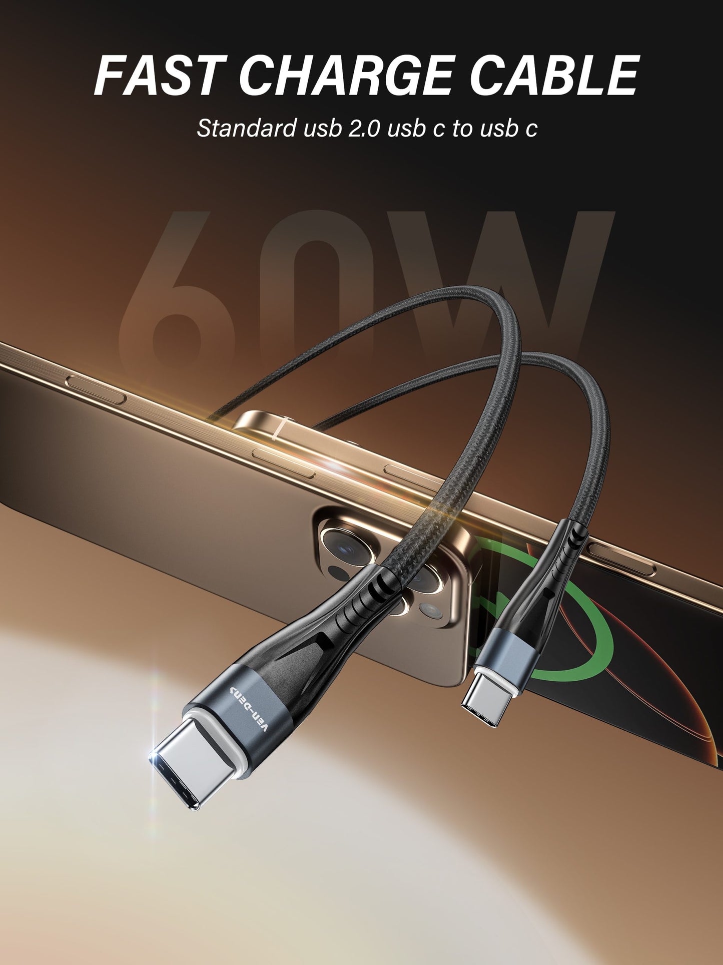 VD-DC19L Toptan fiyat USB-A - Lightning Kablosu PVC veri kablosu 5V/2.4A Lightning cihazları için