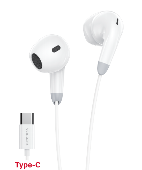 VD-EAR031 Type-C Mikrofonlu Kablolu Kulak İçi Kulaklık - USB C Uyumlu