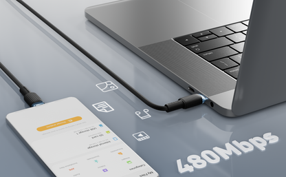 Ven-dens VD-DC09CC Type-C to Type-C 60W PD Hızlı Şarj ve Data Kablosu - 1 Metre TPE Örgülü