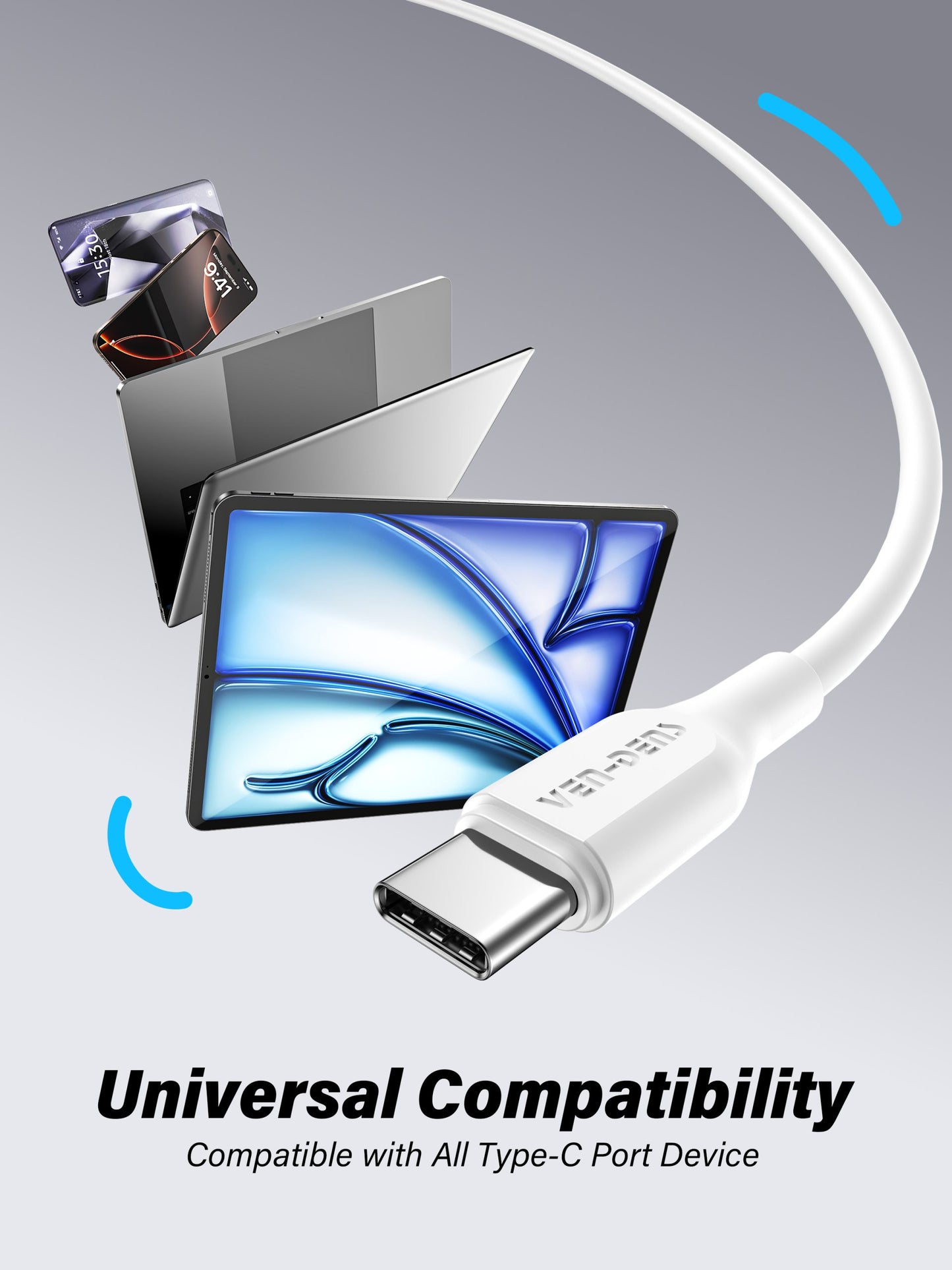 VD-DC20L Toptan fiyat USB-A - Lightning Kablosu PVC veri kablosu 5V/2.4A Lightning cihazları için