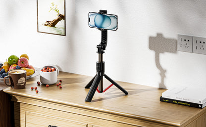 Vendens Bluetooth Kablosuz Selfie Stick – 360° Dönebilen Tripod Kumandalı Uzatılabilir Telefon Selfie Çubuğu