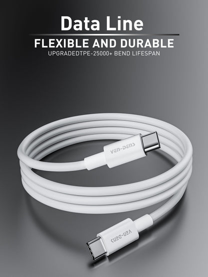 VD-DCR04 Separate packing Yüksek kaliteli 27W USB-C - Lightning Beyaz/Siyah 1 Metre PVC Veri Kablosu