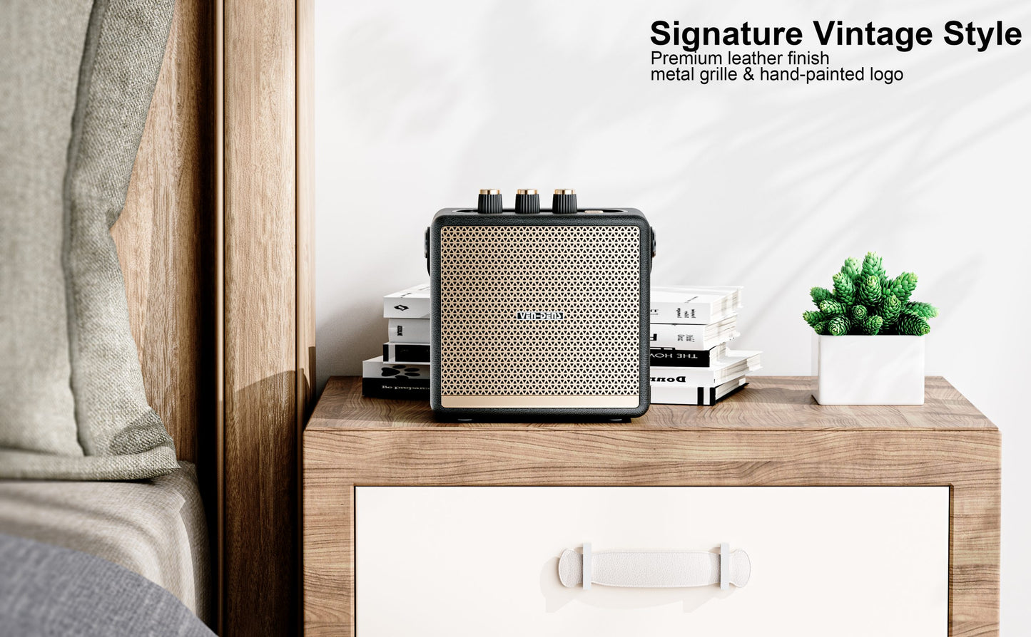 VD-SPK012 Yeni Ürün: Siyah, Beyaz Bluetooth Hoparlör, LED Işıklar, Su Geçirmez, Kristal Netliğinde Ses, Gerçek Kablosuz Stereo, 30 Saat Kullanım Süresi, Ev, Dış Mekan ve Parti İçin