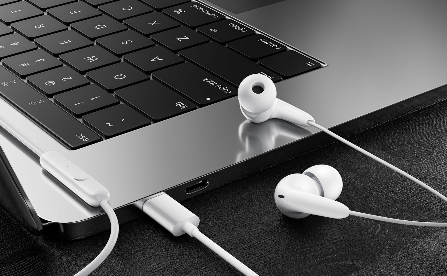 VD-EAR008 Toptan Fiyat Kablolu Kulaklık Type-C 120CM Mikrofonlu Kablolu Kulaklıklar Net Ses Kalitesi