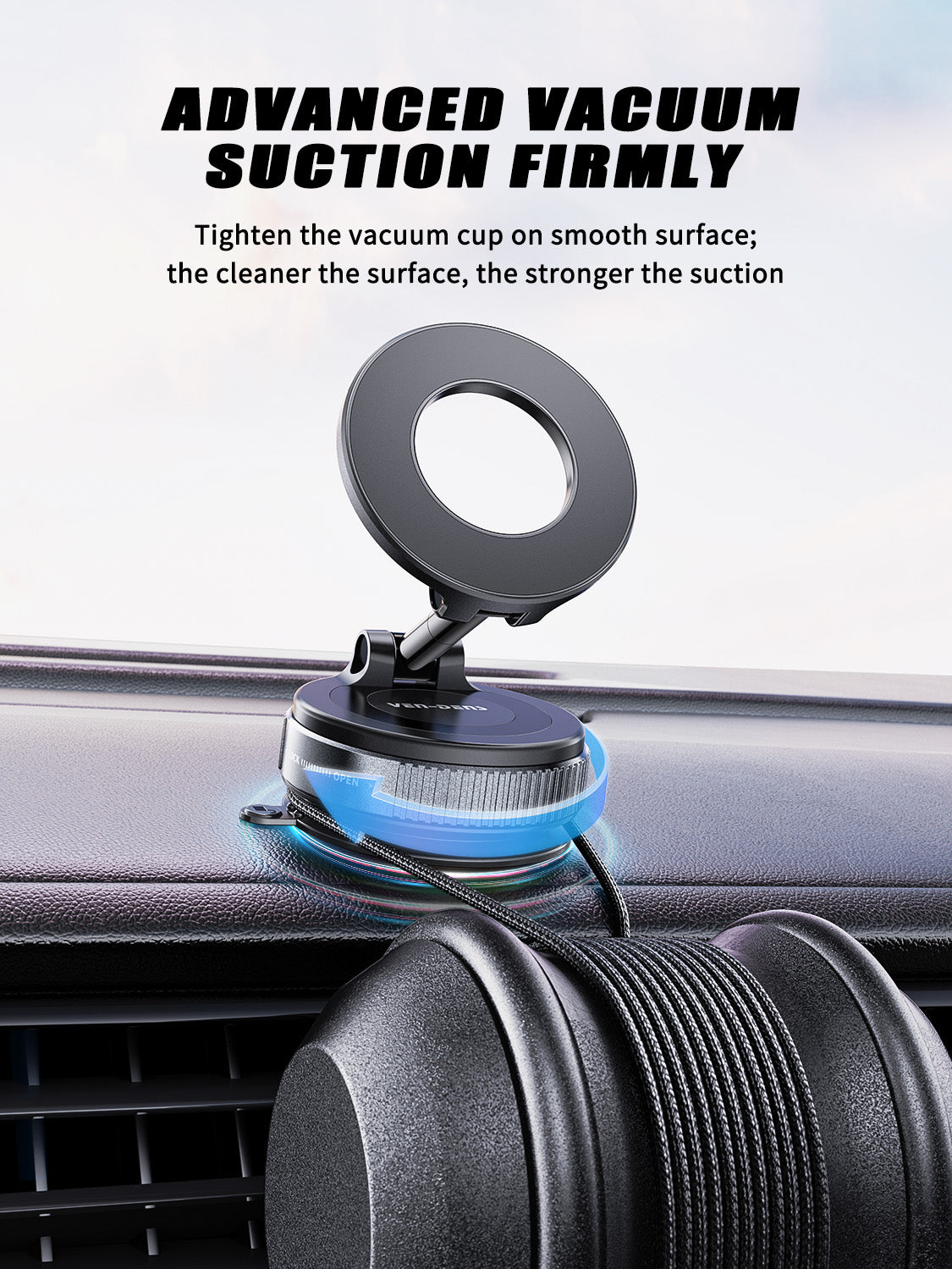 VD-HD059 Toptan fiyat, yüksek kalite, birinci sınıf, güçlü manyetik tutucu, 360 derece dönebilen, düşmeye dayanıklı, sağlam tutucu.